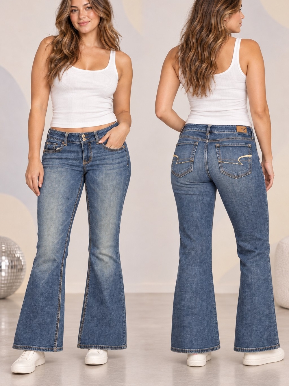 American Eagle Artist Super Stretch Flare Jeans Size 10 Short